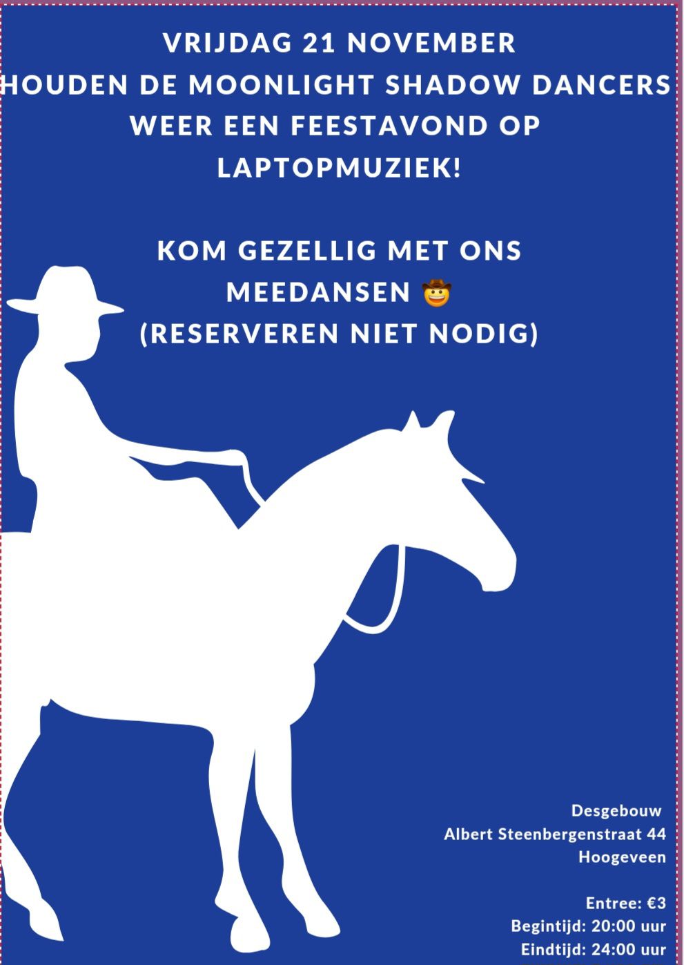 Feestavond Moonlight Shadow dancers | Hoogeveen