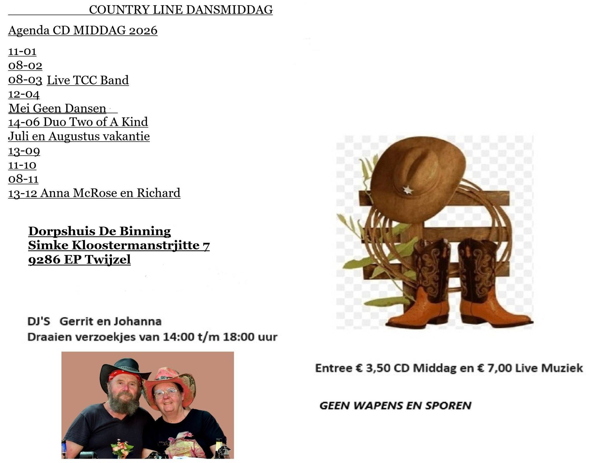 Country Line Dansmiddag | Twijzel